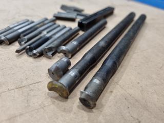Assorted Small Lathe Cutting Heads, Boring Bars, Mounts & More