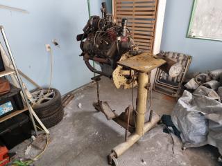 Ford Flathead V8 on Engine Stand