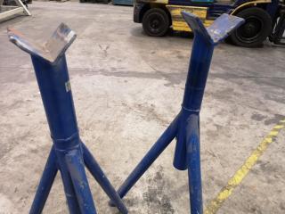 2x Heavy Duty Workshop Material Support Stands