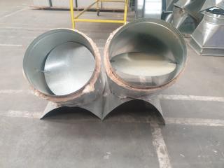 2 x 350mm Duct Fittings