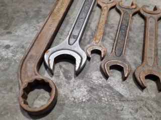 9x Assorted Wrenches