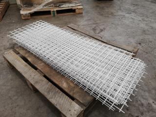 21x Steel Wire Shelf Units, 1200x425mm Size