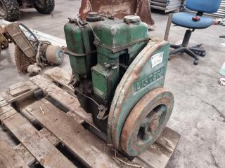 Antique Lister No 12430LR116 3.85HP 1800RPM Diesel Engine