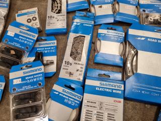 Assorted Shimano Branded Bike Parts & Components