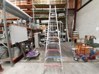 Ulrich Aluminum A-Frame Step Ladder (3.3m)