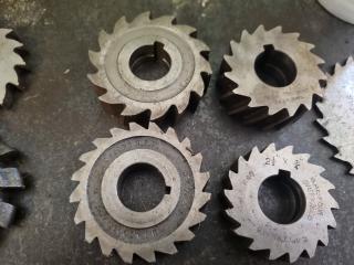 Large Lot of Milling Machine Blades/Cutters