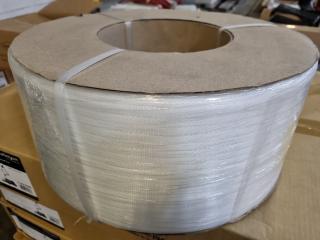 Roll of Premium 9mm Clear Strapping, 4000m length