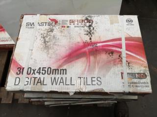 450x300mm Ceramic Wall Tiles, 8.1m2 Coverage