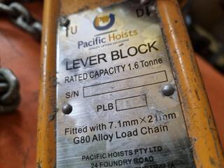 1.6-Ton Ratchet Lever Chain Block by Pacific Hoists