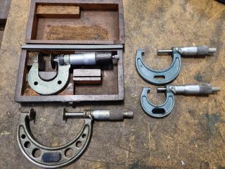 Assorted Outside & Disk Micrometers