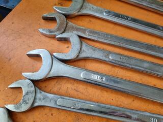 10x Combination Wrenches, Imperial & Metric Sizes