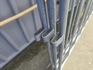 Three Steel Gates with Feet