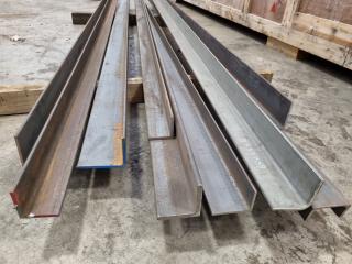 9x Assorted Angle & Channel Steel