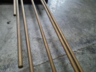 7x Solid Brass Bars, 15mm & 14mm Diameters