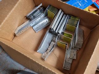 Assorted Framing, Joist, GIB Fasterners, Bolts, Hangers, & More