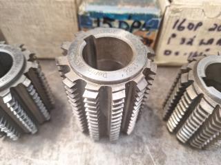 5 x Gear Hobber Cutters