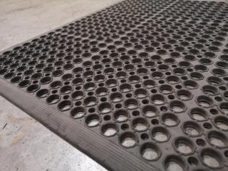 4x Anti Fatigue Rubber Workshop Floor Mats
