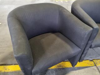 2x Mobile Office Reception Chairs