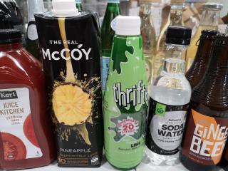 Assorted Non-Alcoholic Drinks, Juices, Cordials, Sparking Waters