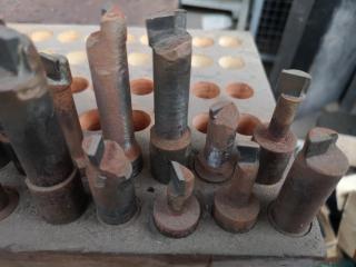 60x Assorted Milling / Lathe Cutting Tools
