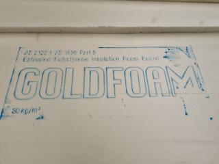 26x Sheets of Goldform Extruded Polystyrene Insulation Foam Boards