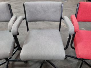 4x Vintage Office Chairs, Partually Restored