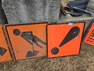 7 x Road Works Signs 