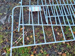 3x 2100mm Galvanised Steel Fencing Sections