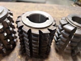 4 x Gear Hobber Cutters