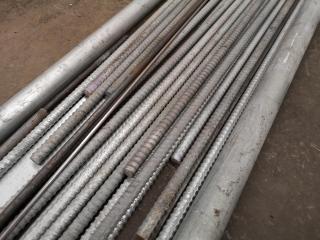 Assorted Lengths of Material Steel & Rebar