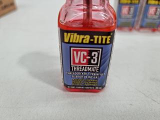 4 x Vibra-Tite VC-3 Threadmate Thread Locker 30ml