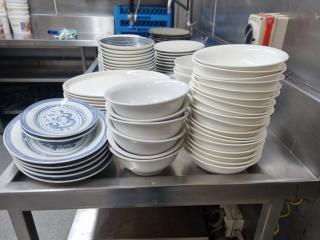 Large Lot of Plates Etc