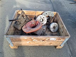 Crate of Assorted Industrial Parts and Components