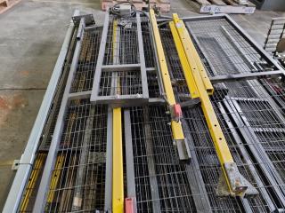 Pallet of Assorted Machine Safety Fencing, Doors, & Support Bars