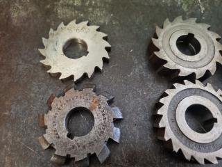 Large Lot of Milling Machine Blades/Cutters