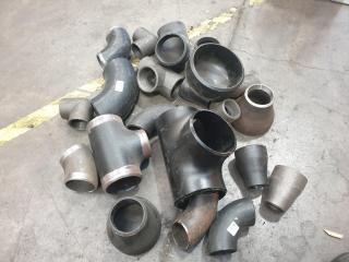 Lot of Steel Pipe Fittings
