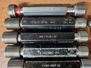 40x Assorted Precision Thread Plug Gauges