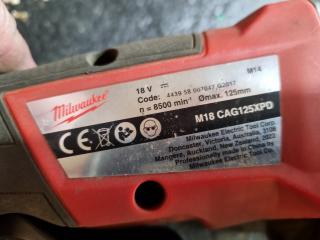 Milwaukee M18 Fuel Angle Grinder w/ Accessories