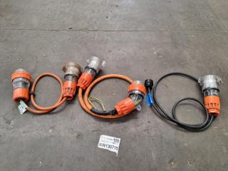 3x Miscellaneous Three Phase Leads