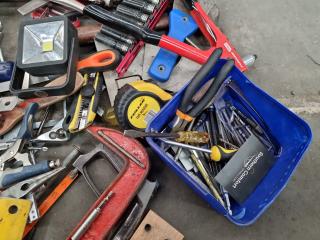 Assorted Lot of Hand Tools, Accessories, & More