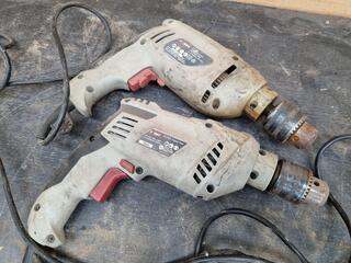 2x Icon Corded Impact Drills