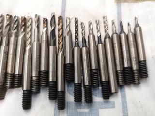 95x Assorted Ball, Square Edge, Rounded Edge & Finishing End Mill Bits