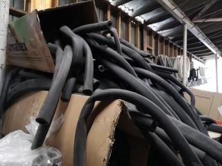 Huge Lot of Plumbing Pipe Black Rubber Foam Insulation Tubing