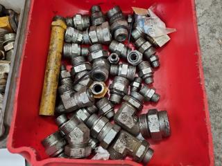 Assorted Used Hydraulic Fittings