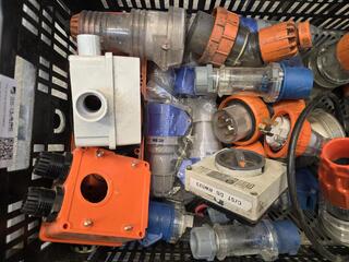 Bin of Electrical Plugs Etc