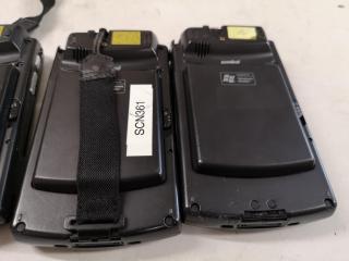 4x Symbol MC50 Mobile Handheld Computers w/ Charging Cradles