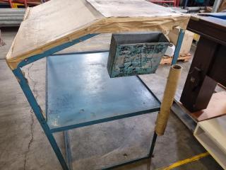 Workshop Angled Wotk Bench Shelf Unit