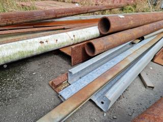 Large Assortment of Steel Pipes - Box Section etc