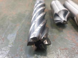 6 x Large Milling Machine Cutters