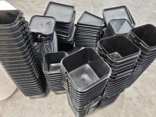 Assortment of Plastic Buckets & Lids